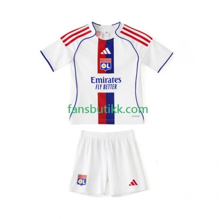 Fotballdrakt Olympique Lyonnais Barn Hjemmetrøye 2025-2026 Kortermet